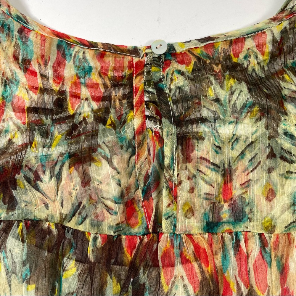 Danielrainn Beautiful Spring Printed Chiffon Blou… - image 7